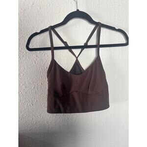 Varley FreeSoft Emmie Bralette Chocolate Brown size S. EUC. Retail $66. No spot
